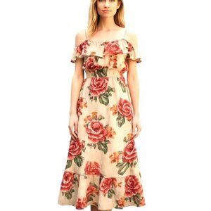fringe long dress Yellow The Label  Phoebe Fringe Dress  Ivory L